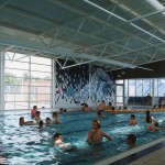 Willink pool with mural