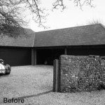 Fig tree cottage Existing Garage before conversion BW copy